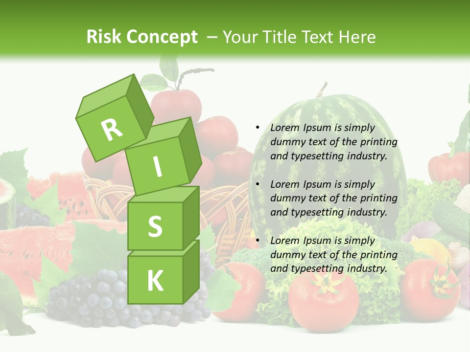 Freshness Isolated Juicy PowerPoint Template