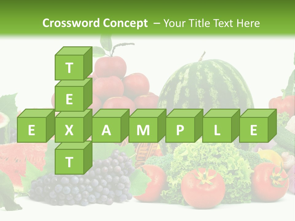 Freshness Isolated Juicy PowerPoint Template