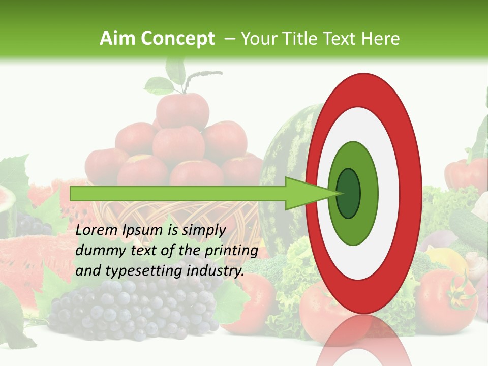 Freshness Isolated Juicy PowerPoint Template