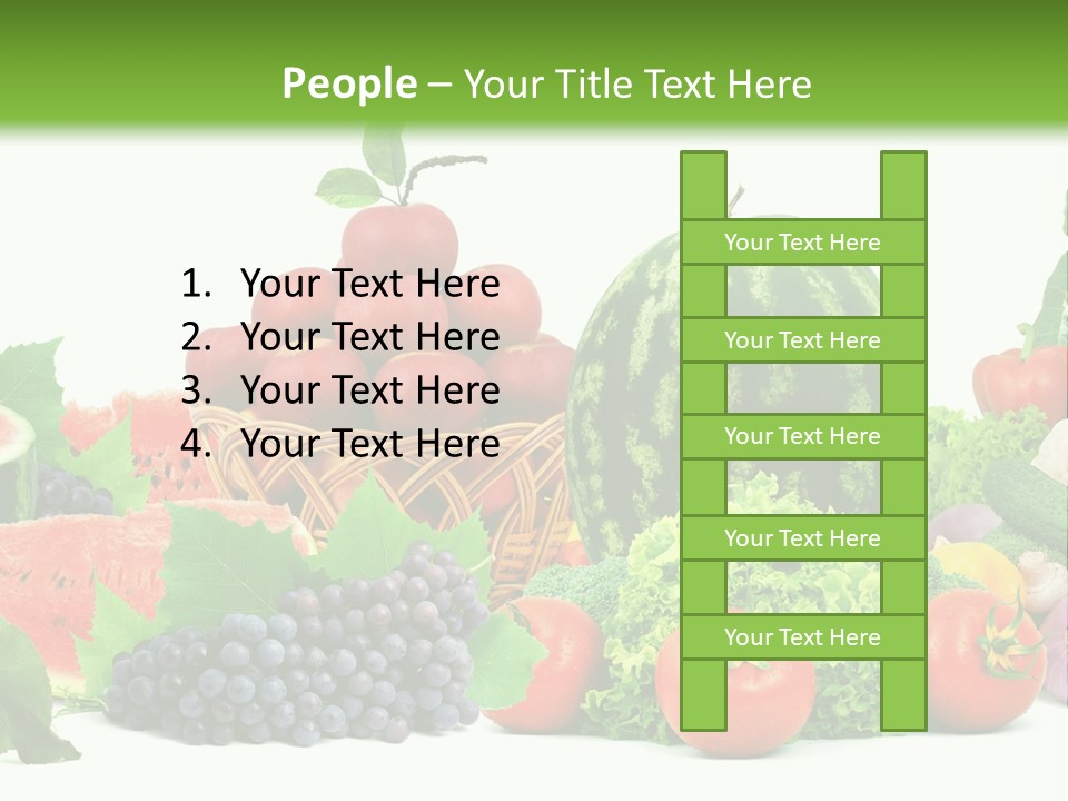 Freshness Isolated Juicy PowerPoint Template