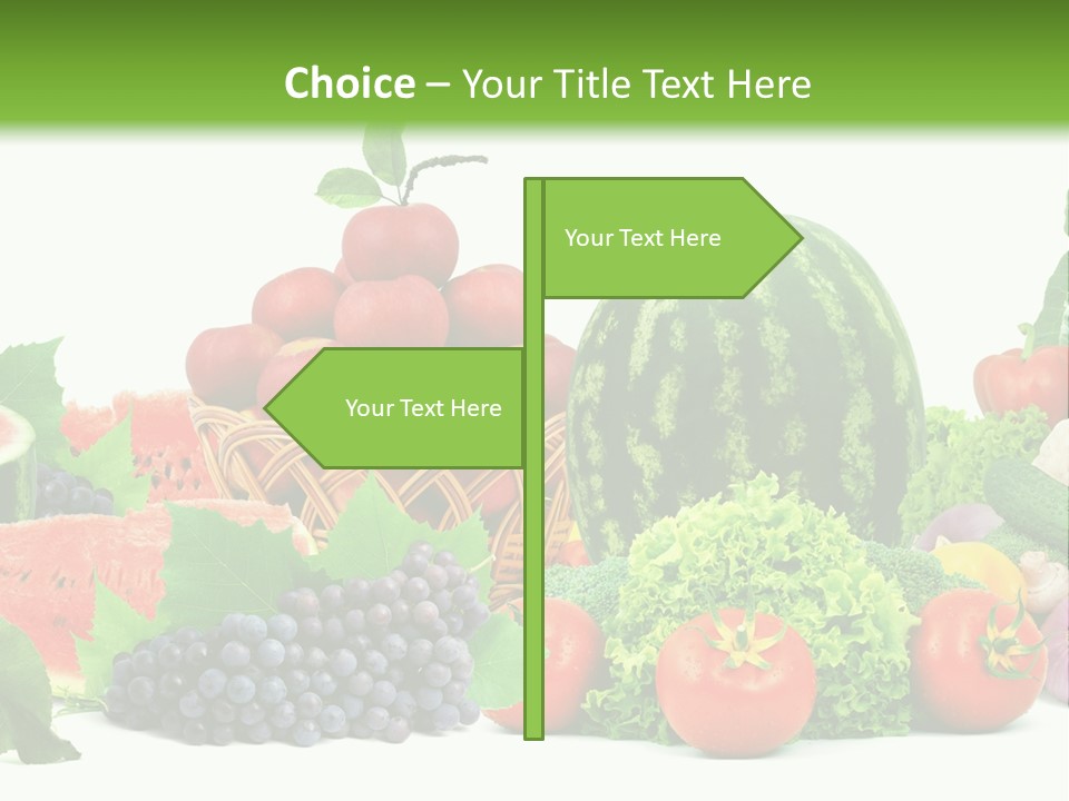 Freshness Isolated Juicy PowerPoint Template