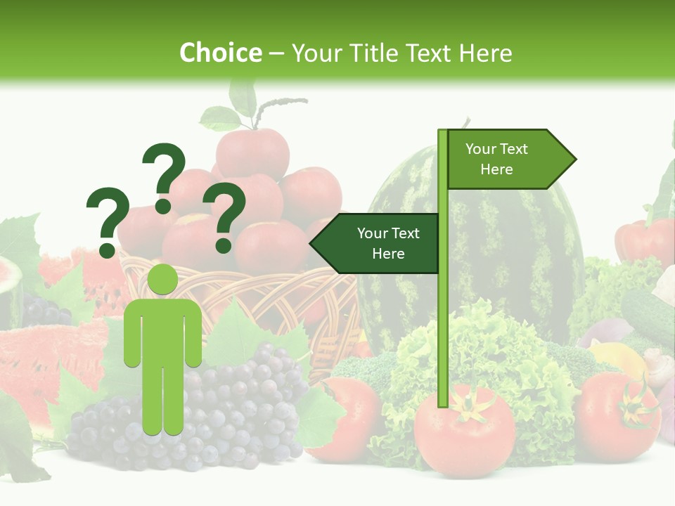 Freshness Isolated Juicy PowerPoint Template