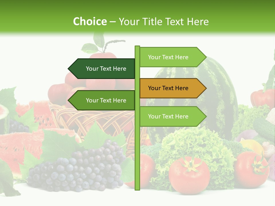 Freshness Isolated Juicy PowerPoint Template