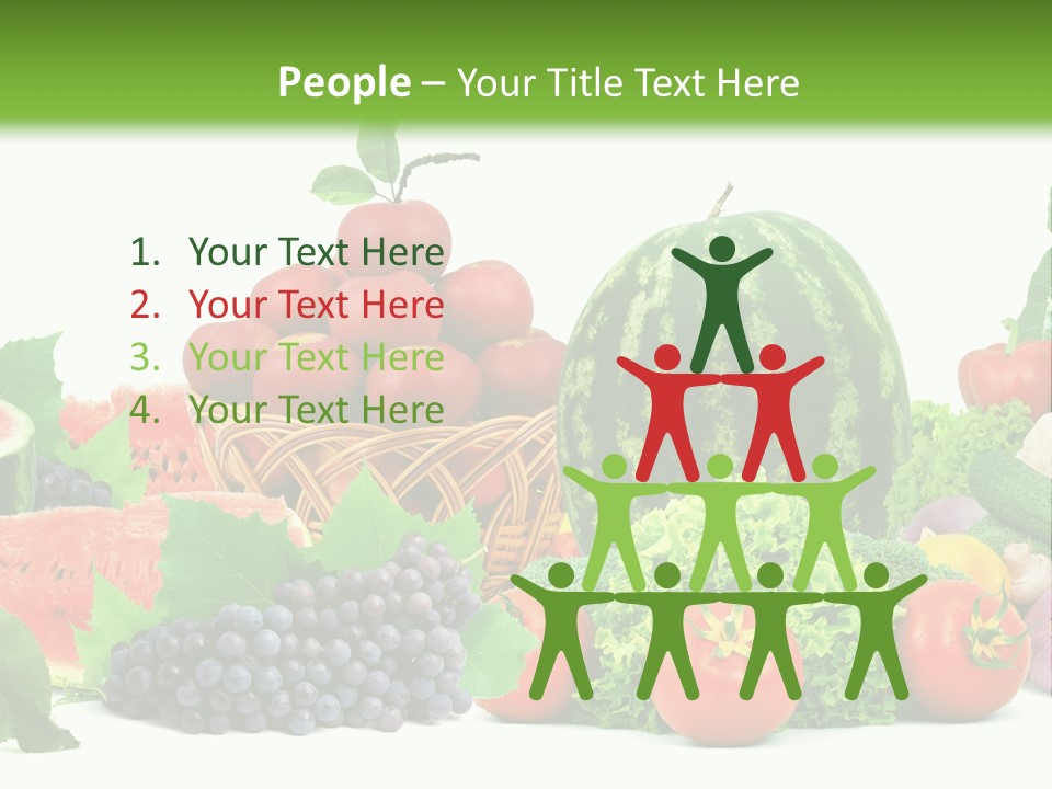 Freshness Isolated Juicy PowerPoint Template