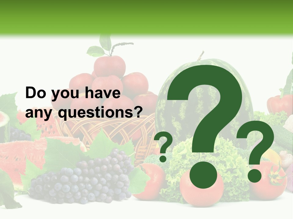 Freshness Isolated Juicy PowerPoint Template