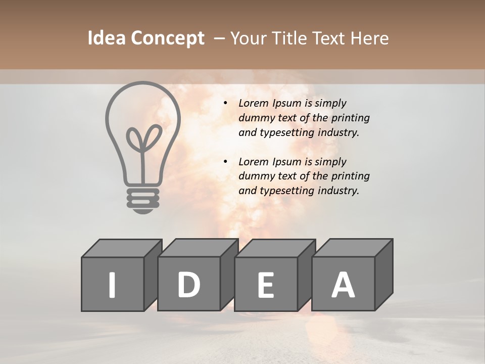 Atom Power Motion PowerPoint Template