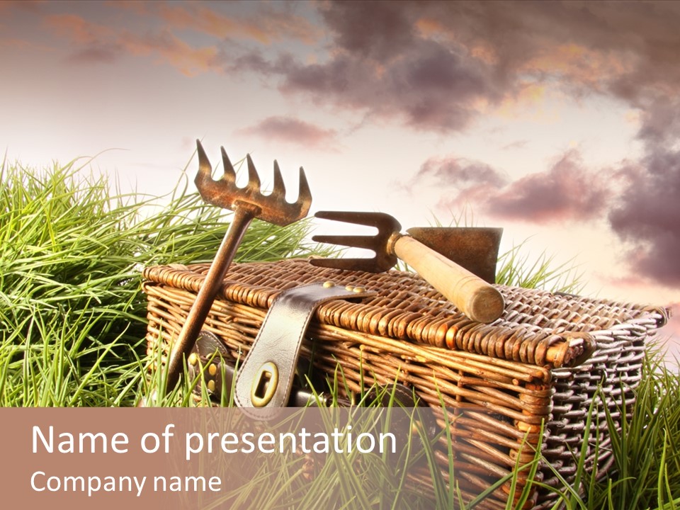 Agriculture Evening Growth PowerPoint Template