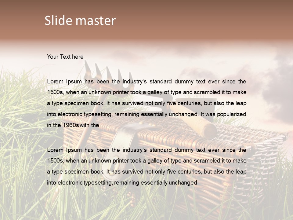Agriculture Evening Growth PowerPoint Template