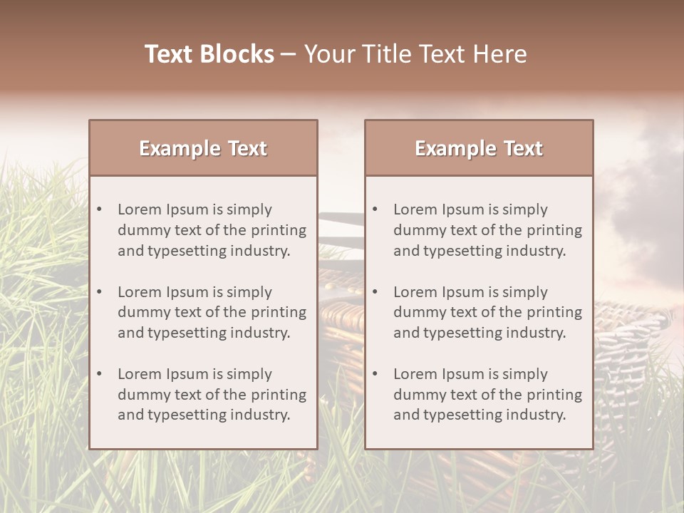 Agriculture Evening Growth PowerPoint Template