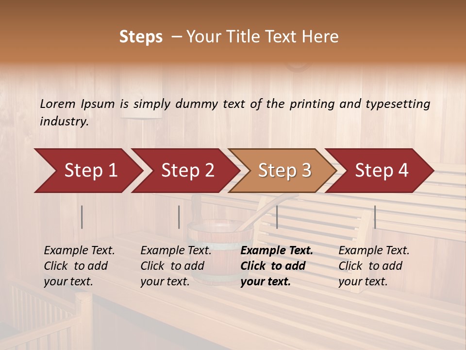 Health Care Relaxation Steam PowerPoint Template