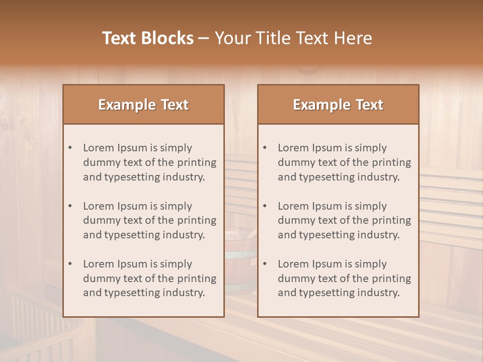 Health Care Relaxation Steam PowerPoint Template