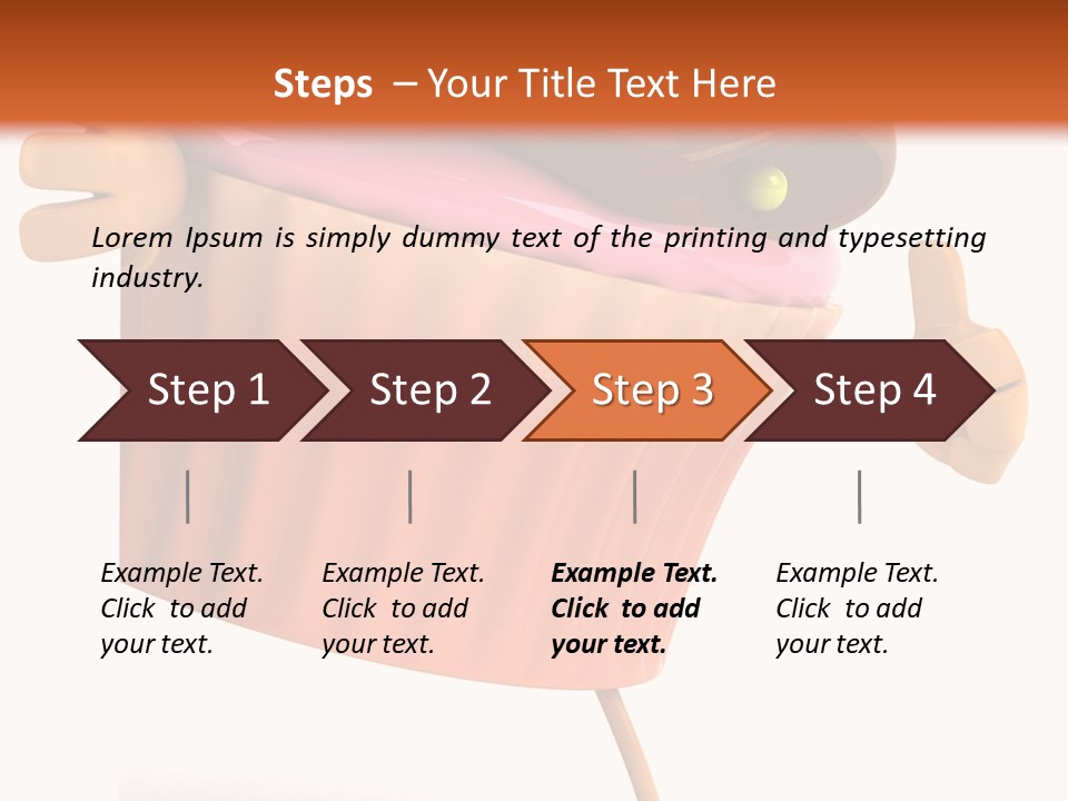 Illustration Nutrition American PowerPoint Template