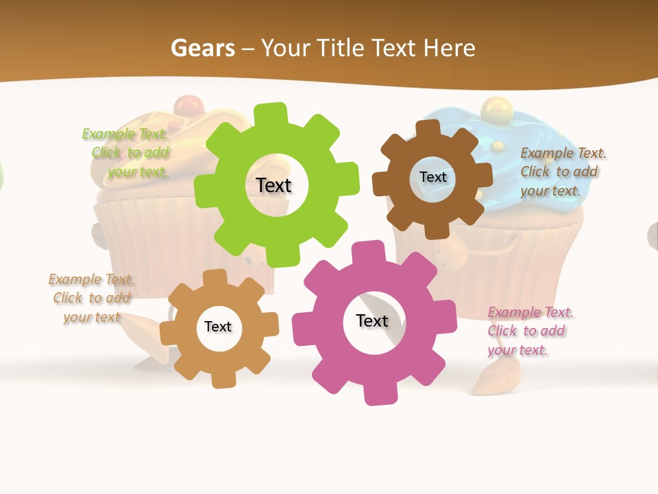 Cream Dessert American PowerPoint Template