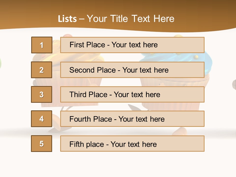 Cream Dessert American PowerPoint Template