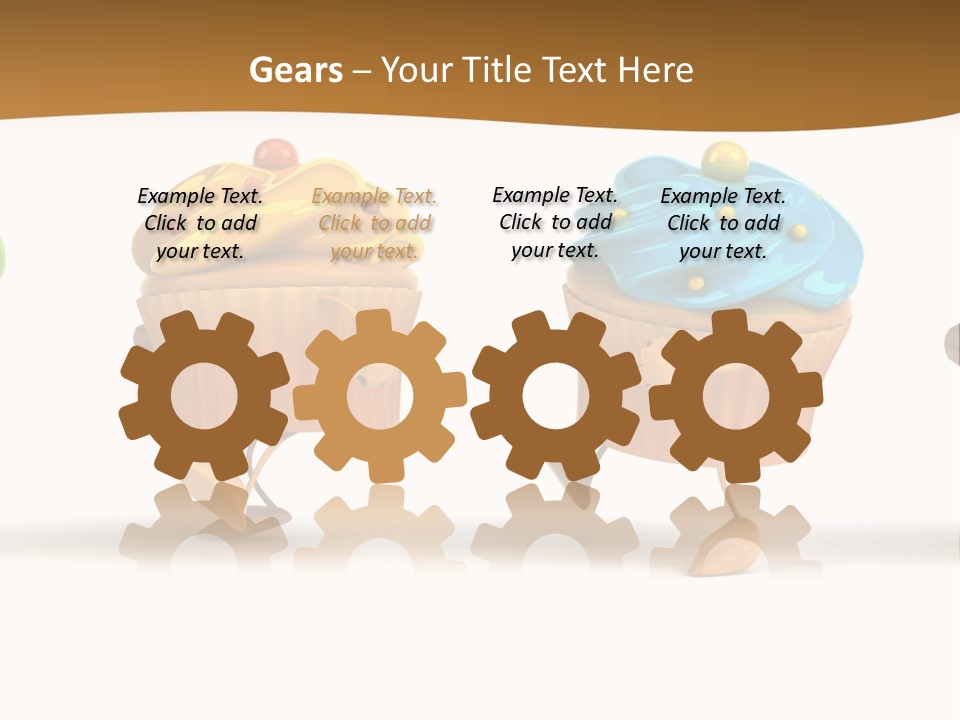 Cream Dessert American PowerPoint Template