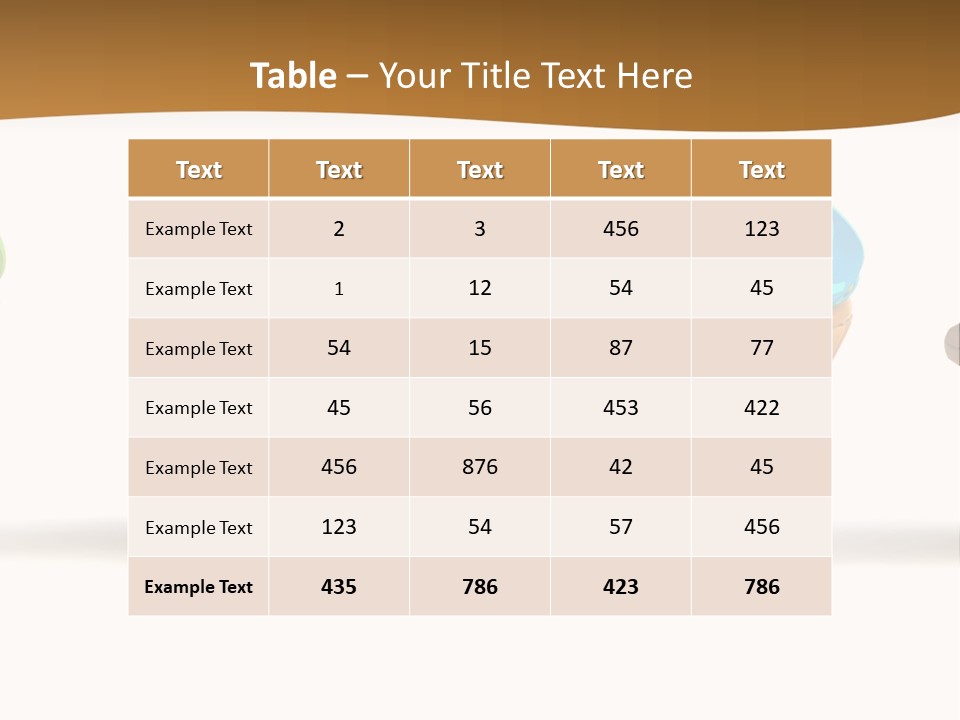 Cream Dessert American PowerPoint Template