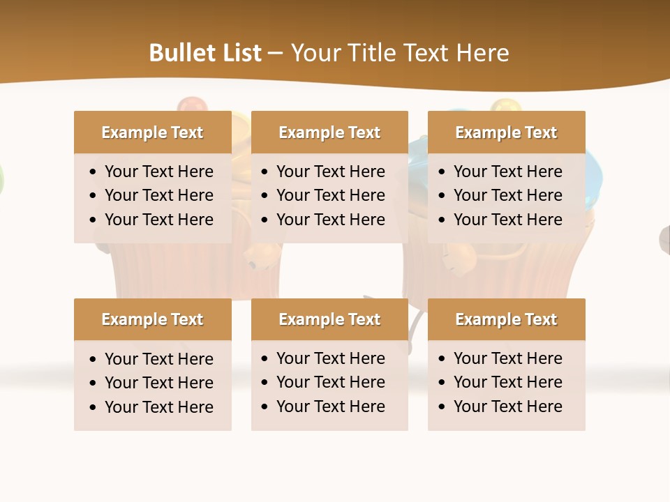 Cream Dessert American PowerPoint Template