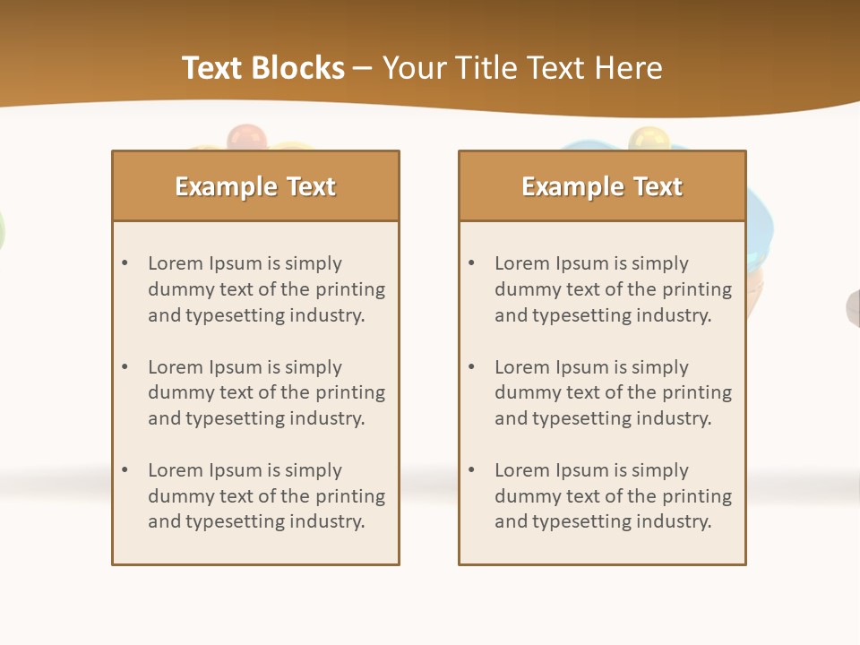 Cream Dessert American PowerPoint Template