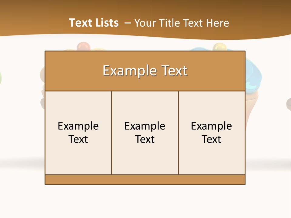 Cream Dessert American PowerPoint Template