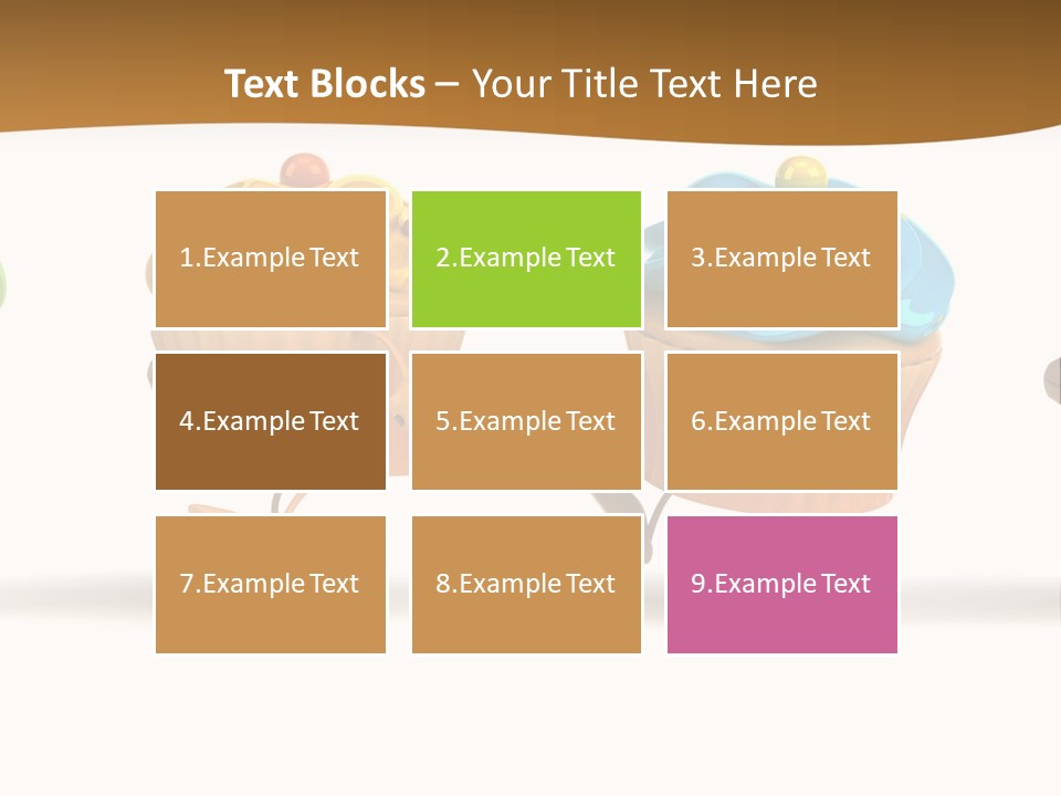 Cream Dessert American PowerPoint Template