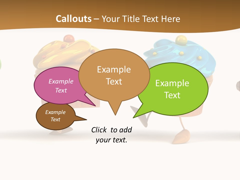 Cream Dessert American PowerPoint Template