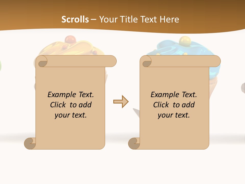Cream Dessert American PowerPoint Template
