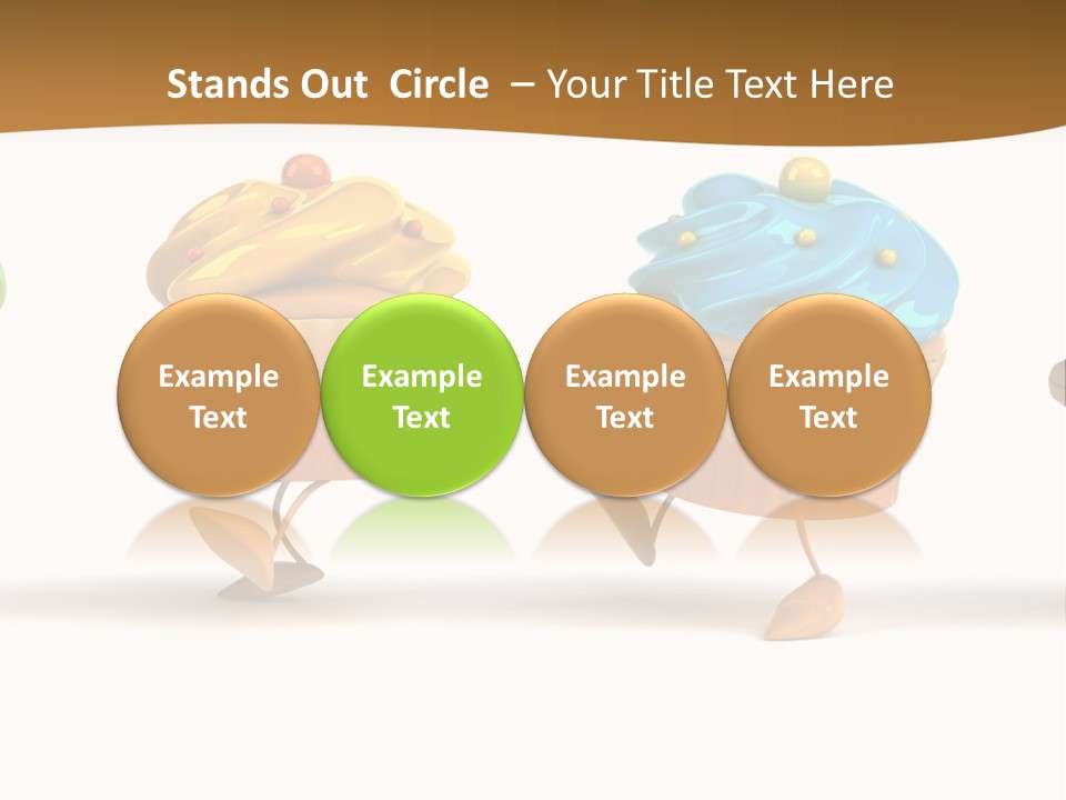 Cream Dessert American PowerPoint Template