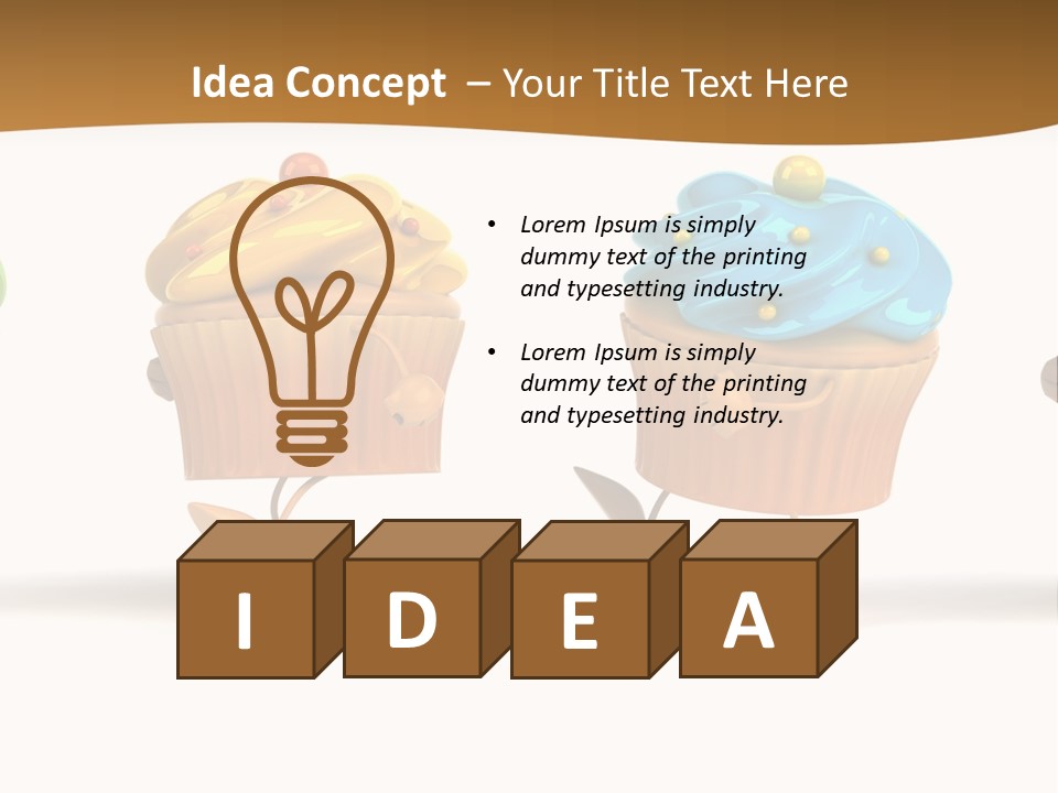 Cream Dessert American PowerPoint Template