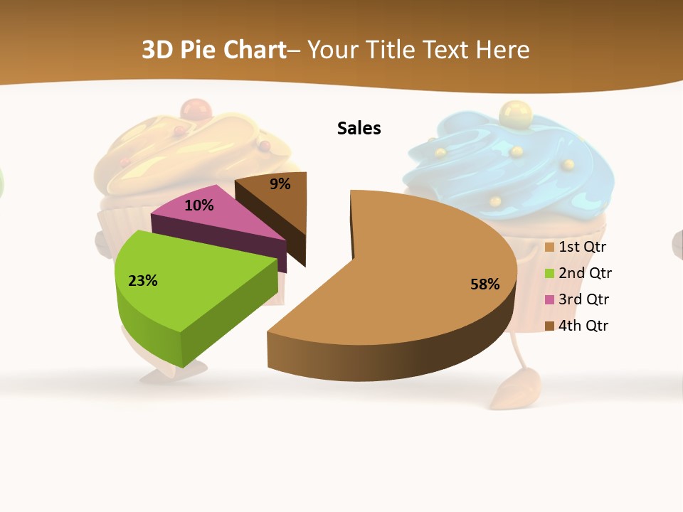 Cream Dessert American PowerPoint Template