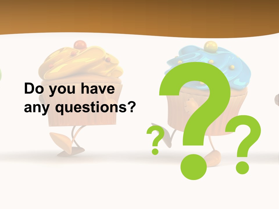 Cream Dessert American PowerPoint Template