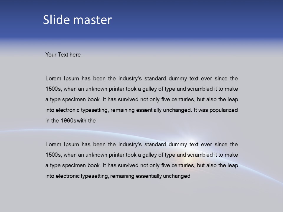 Bright Sun Render PowerPoint Template