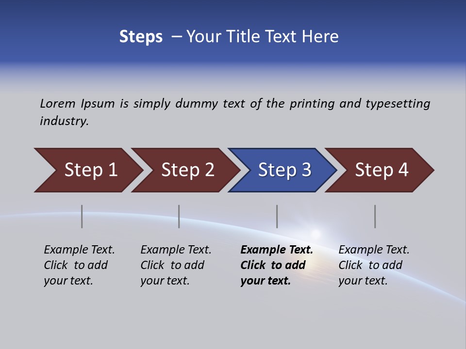 Bright Sun Render PowerPoint Template