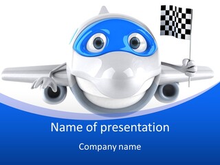 Transport Illustration Flight PowerPoint Template