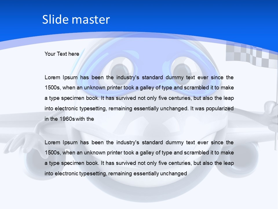 Transport Illustration Flight PowerPoint Template