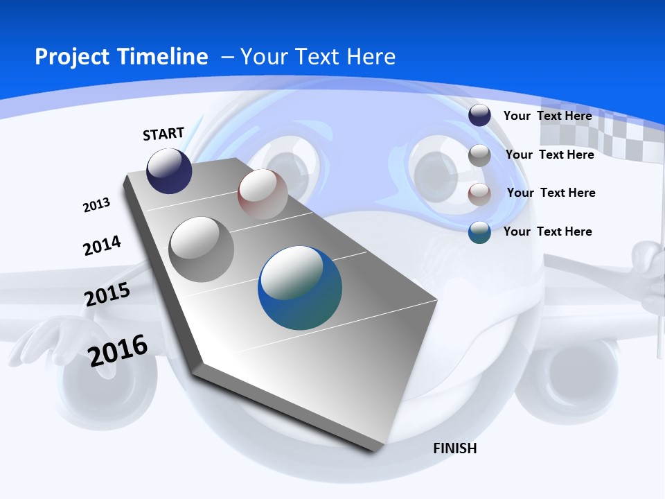 Transport Illustration Flight PowerPoint Template