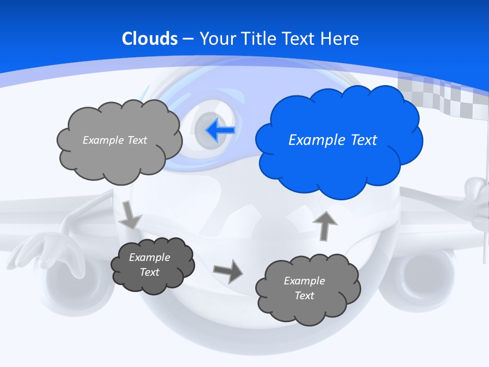 Transport Illustration Flight PowerPoint Template