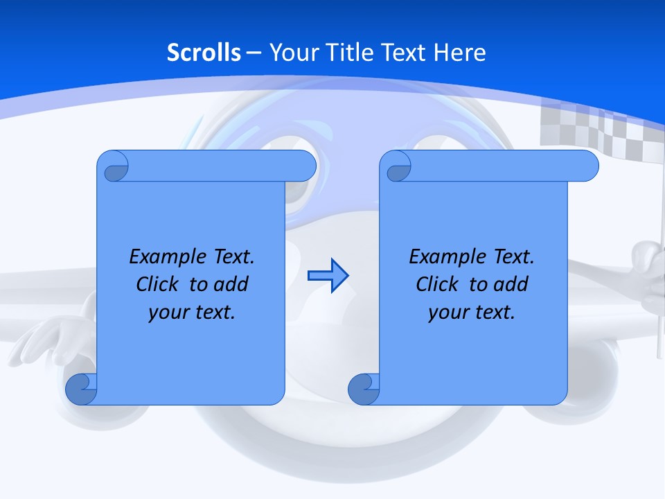 Transport Illustration Flight PowerPoint Template