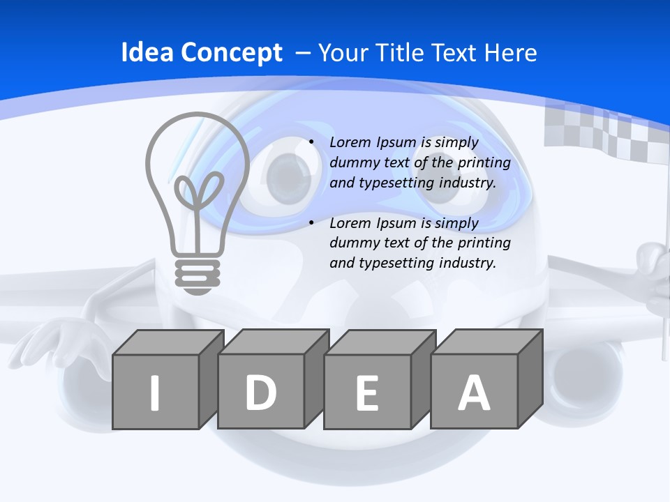 Transport Illustration Flight PowerPoint Template