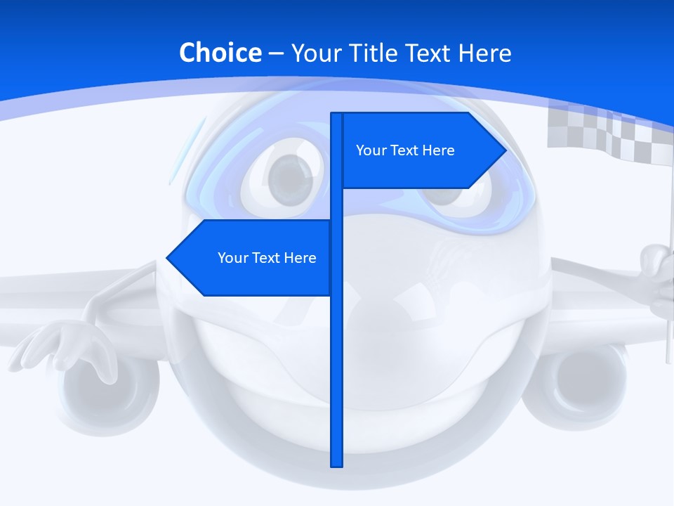 Transport Illustration Flight PowerPoint Template