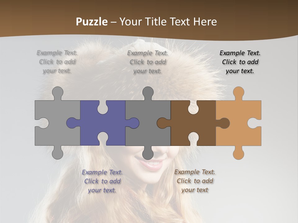Blue Female Fantasy PowerPoint Template