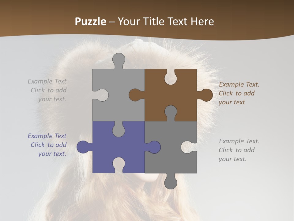 Blue Female Fantasy PowerPoint Template