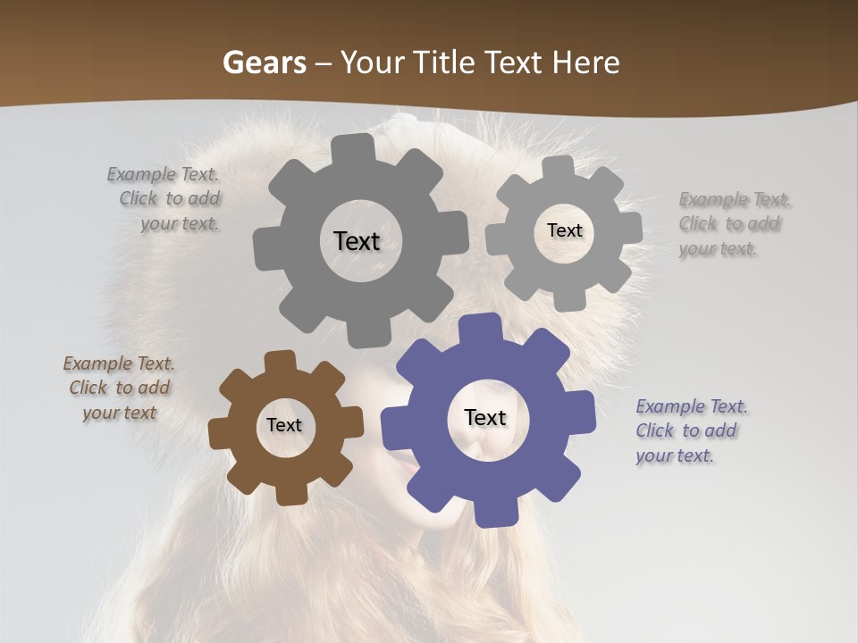 Blue Female Fantasy PowerPoint Template