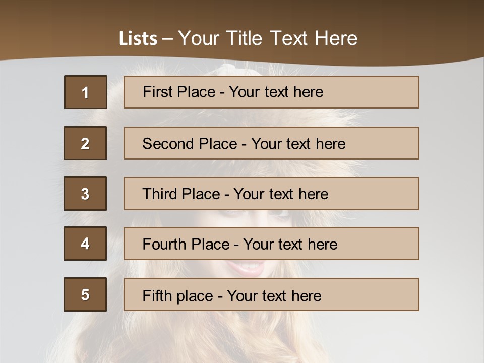 Blue Female Fantasy PowerPoint Template