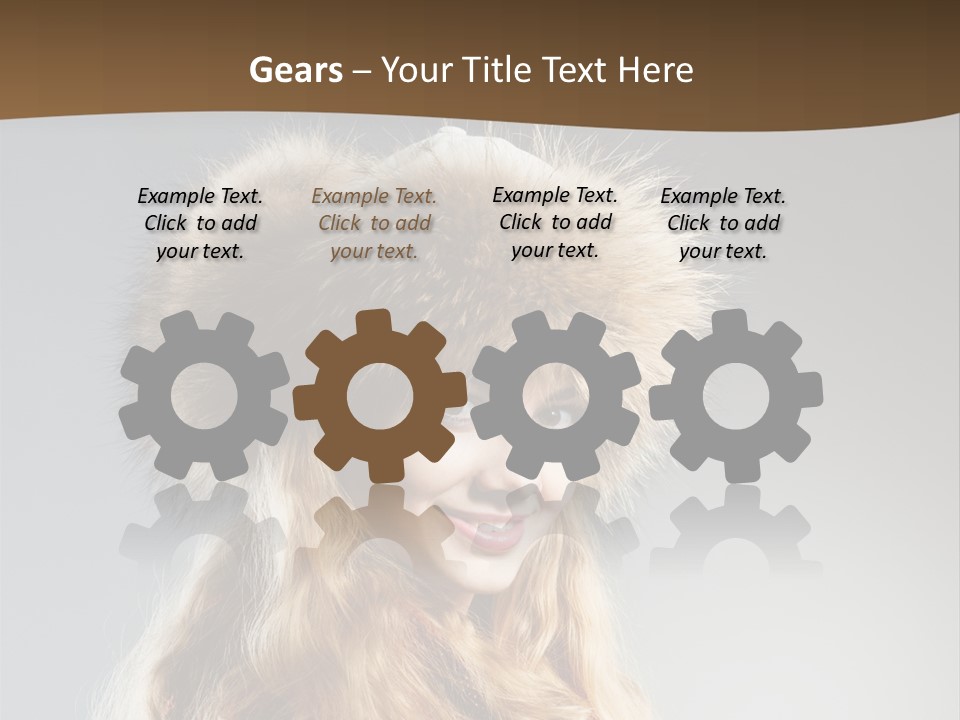 Blue Female Fantasy PowerPoint Template