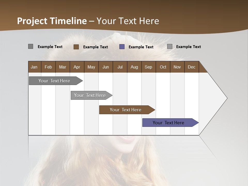 Blue Female Fantasy PowerPoint Template