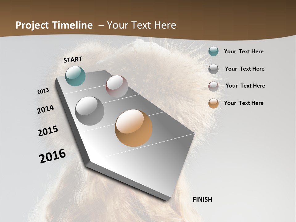 Blue Female Fantasy PowerPoint Template