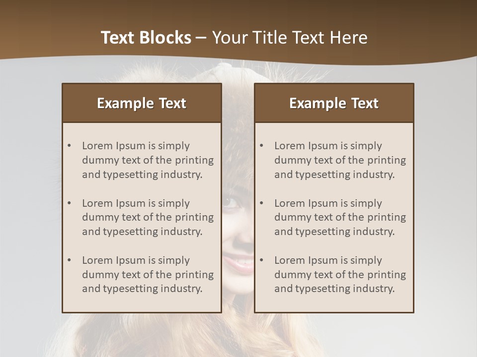 Blue Female Fantasy PowerPoint Template