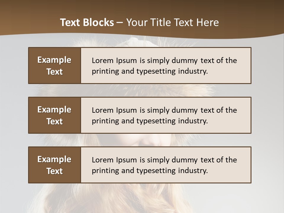 Blue Female Fantasy PowerPoint Template