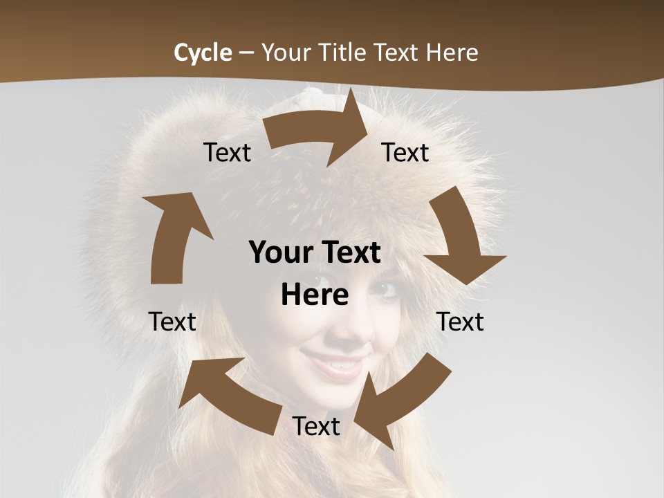 Blue Female Fantasy PowerPoint Template