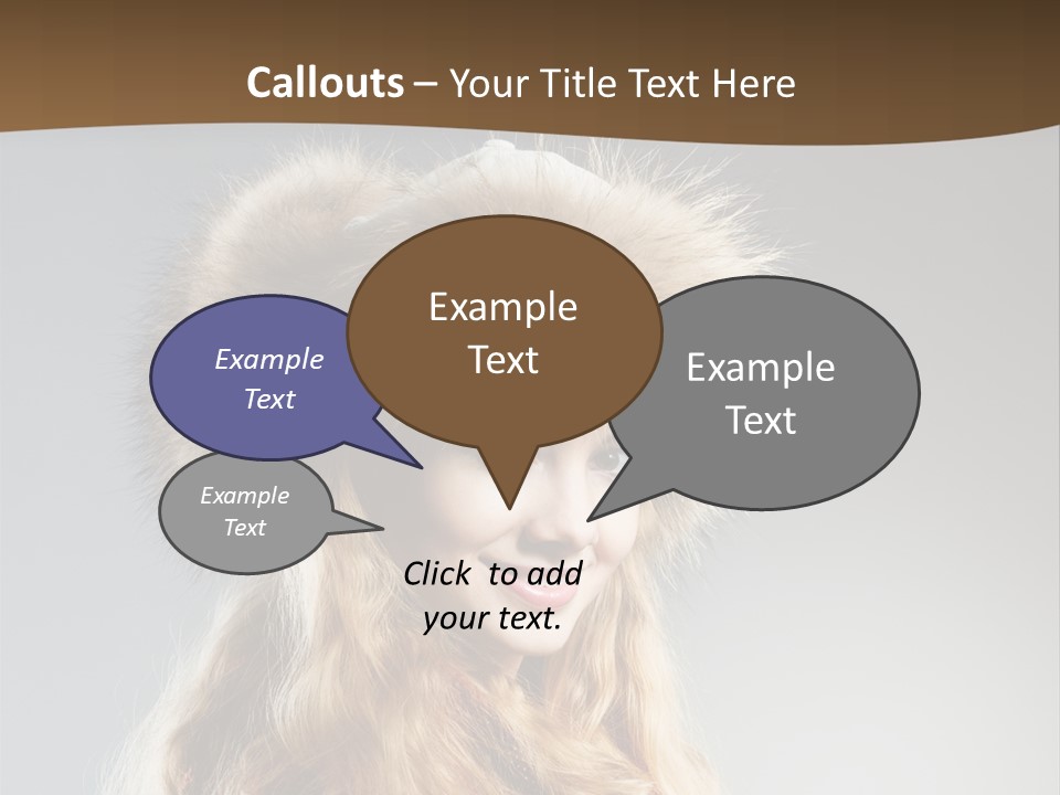 Blue Female Fantasy PowerPoint Template